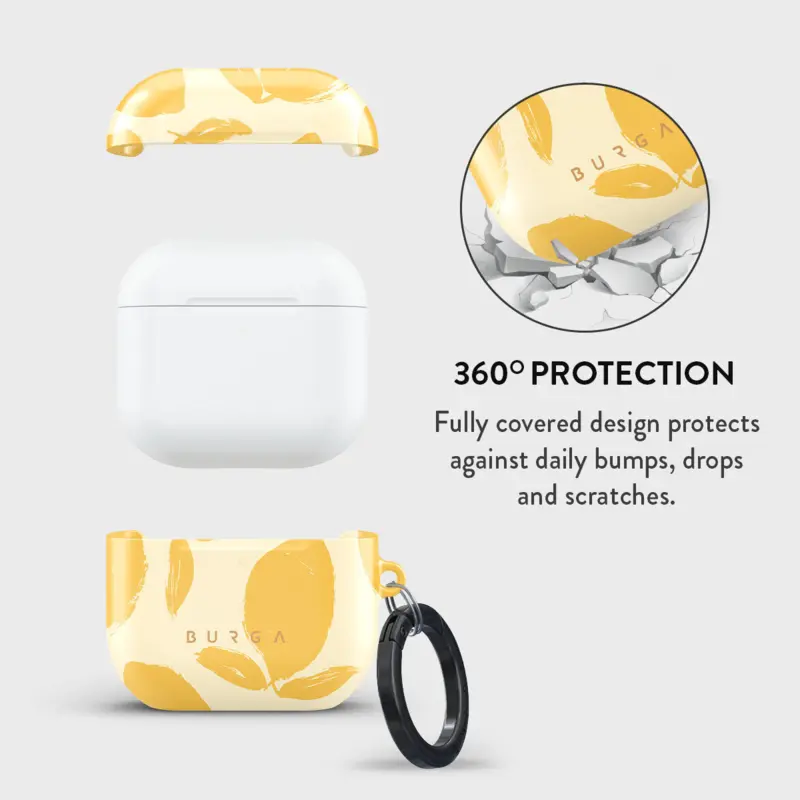 Burga Lemon Tart - Apple AirPods 4 & AirPods 4 ANC Suojakotelo - 2999524