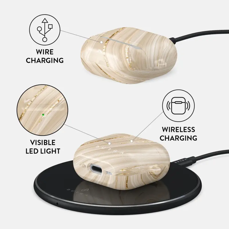 Burga Full Glam - Apple AirPods 4 & AirPods 4 ANC Suojakotelo - 2999563