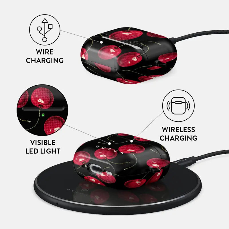 Burga Cherrybomb - Apple AirPods 4 & AirPods 4 ANC Suojakotelo - 2999675