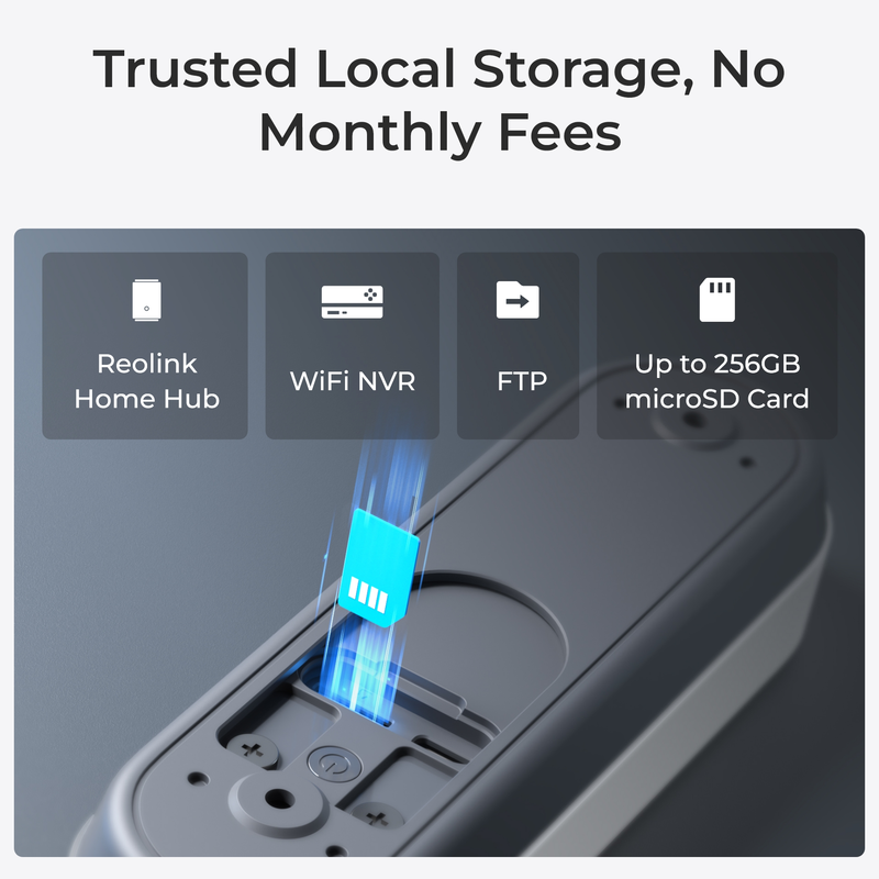 Reolink Video-ovikello (akku) Smart 2K Wi-Fi Valkoinen - 3022632