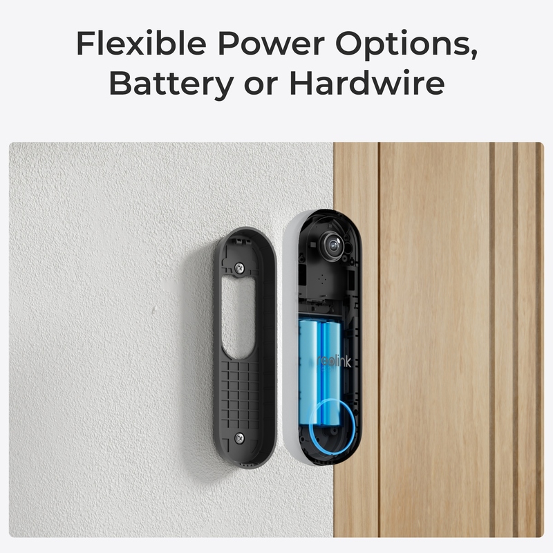 Reolink Video-ovikello (akku) Smart 2K Wi-Fi Valkoinen - 3022632