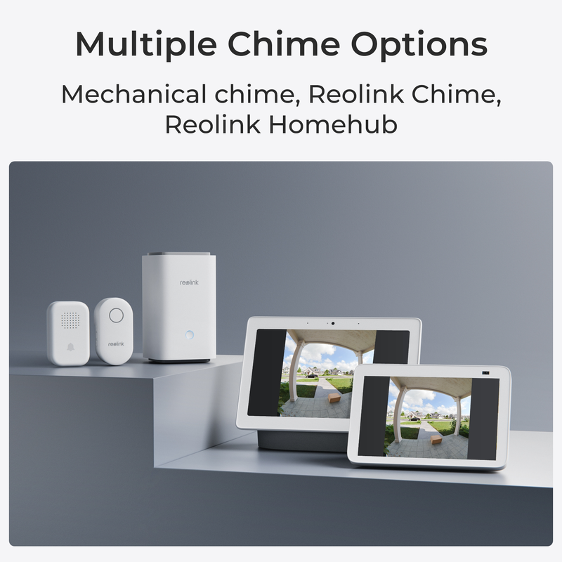 Reolink Video-ovikello (akku) Smart 2K Wi-Fi Valkoinen - 3022632