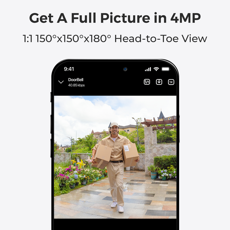 Reolink Video-ovikello (akku) Smart 2K Wi-Fi Musta - 3022634