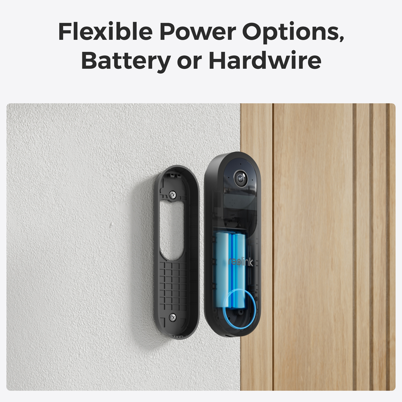 Reolink Video-ovikello (akku) Smart 2K Wi-Fi Musta - 3022634