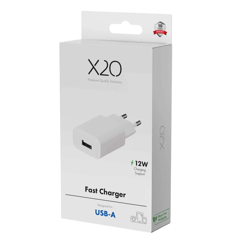 X2O 12 W:n kotilaturi USB-A valkoinen - 3401000