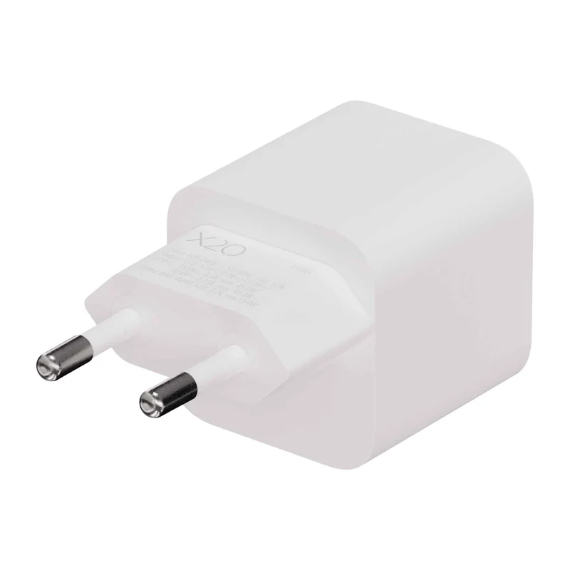 X2O 45 W kaksinkertainen kotilaturi USB-C/C GaN valkoinen - 3401009