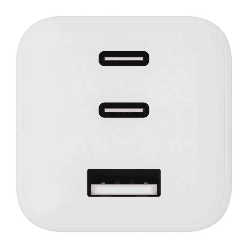 X2O 65 W kolminkertainen kotilaturi USB-C/C/A GaN valkoinen - 3401010