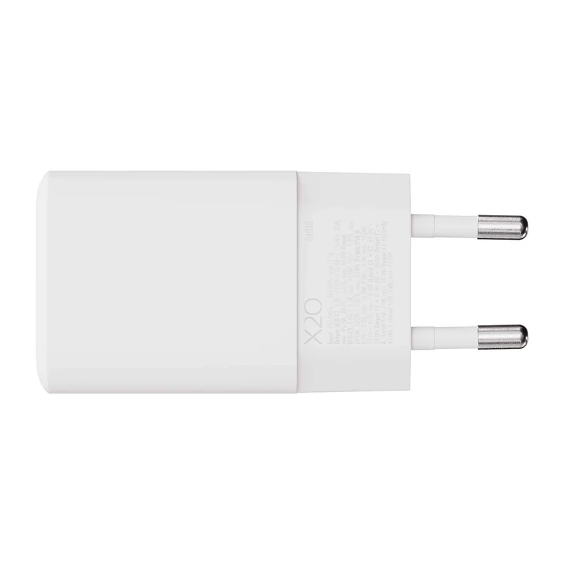 X2O 65 W kolminkertainen kotilaturi USB-C/C/A GaN valkoinen - 3401010