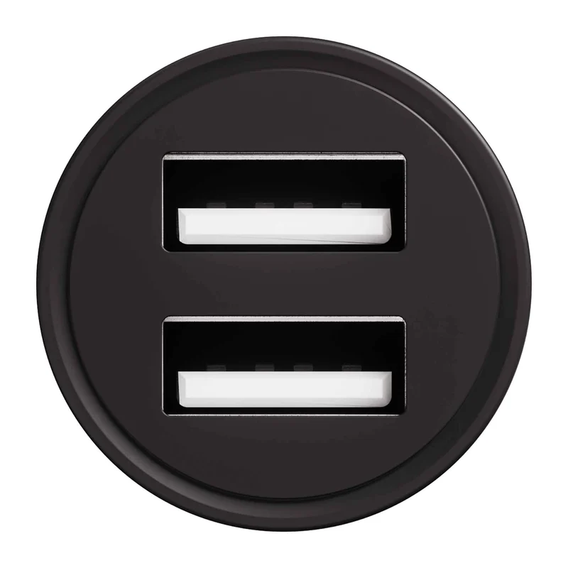 X2O 2x12 W kaksoisautolaturi USB-A/A musta - 3401012