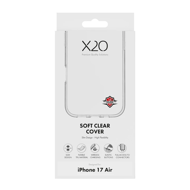 X2O Clear Soft Suojakuori Apple iPhone Air Kirkas - 3410024