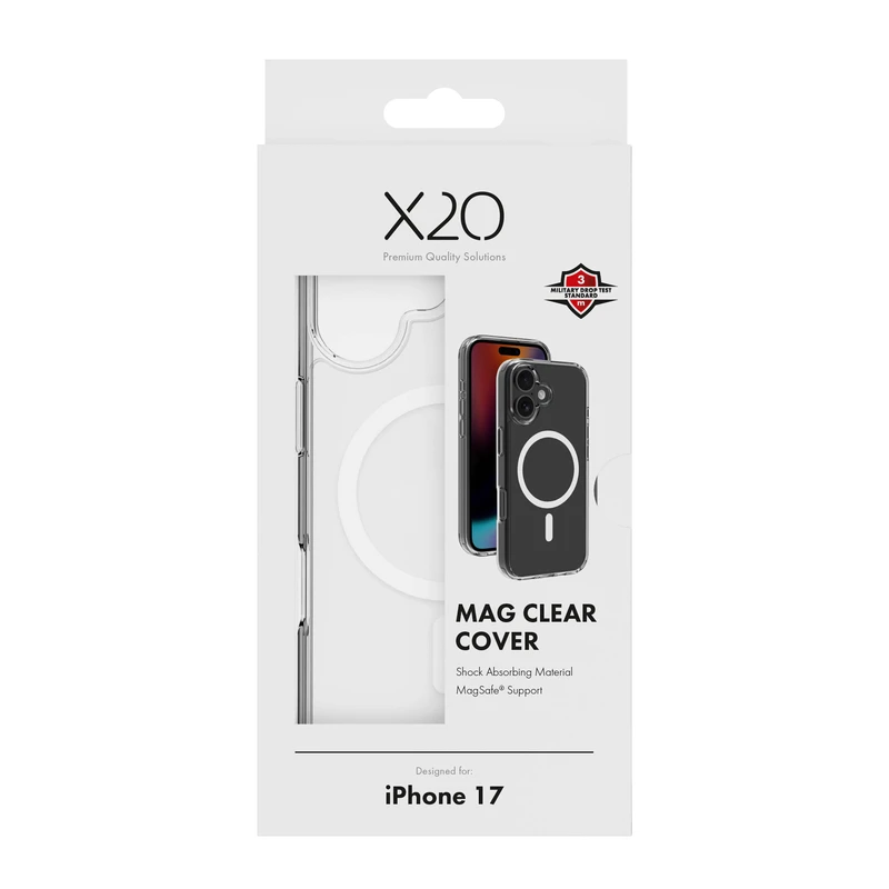 X2O Mag Clear Suojakuori Apple iPhone 17 Kirkas - 3410032