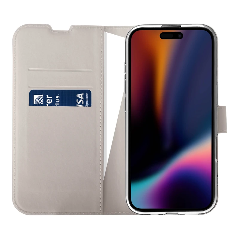 X2O Classic Wallet Lompakkokotelo Apple iPhone 17 Greige - 3410035