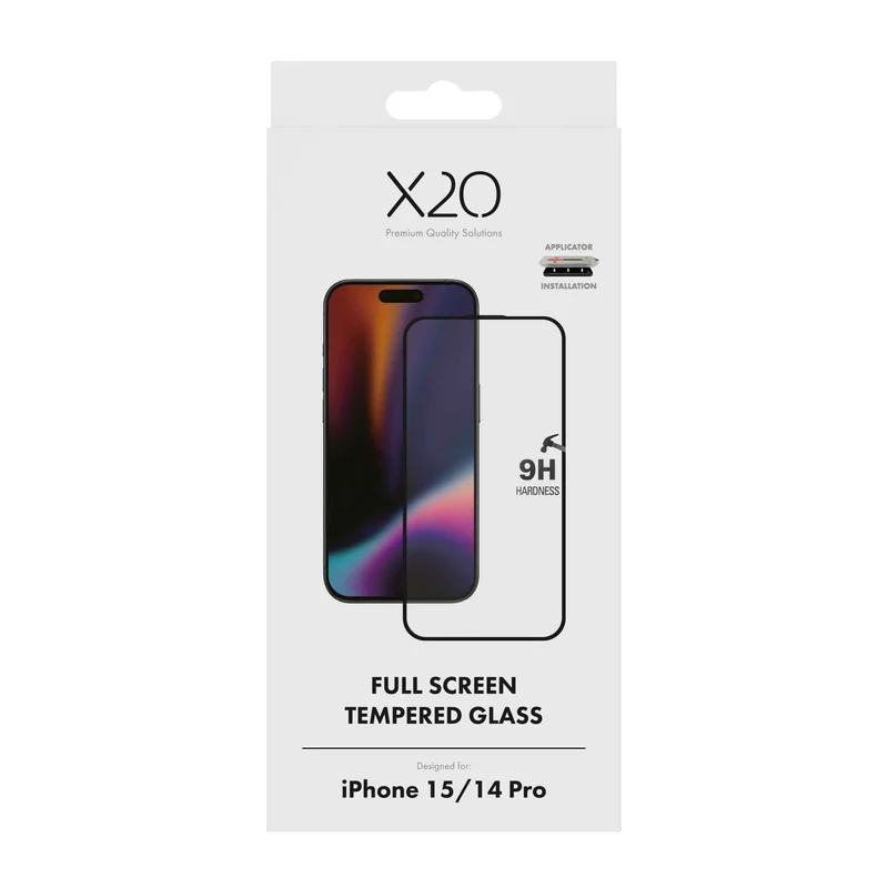 X2O Full Screen Panssarilasi Apple iPhone 15/14 Pro - 3410041