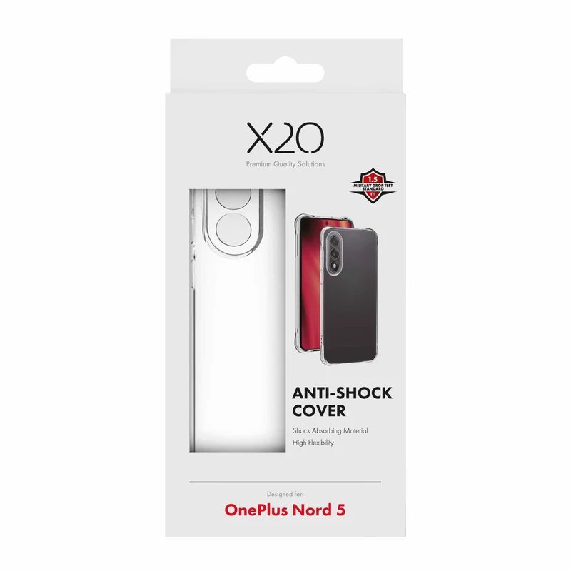 X2O Anti-Shock Suojakuori OnePlus Nord 5 Kirkas - 3410052