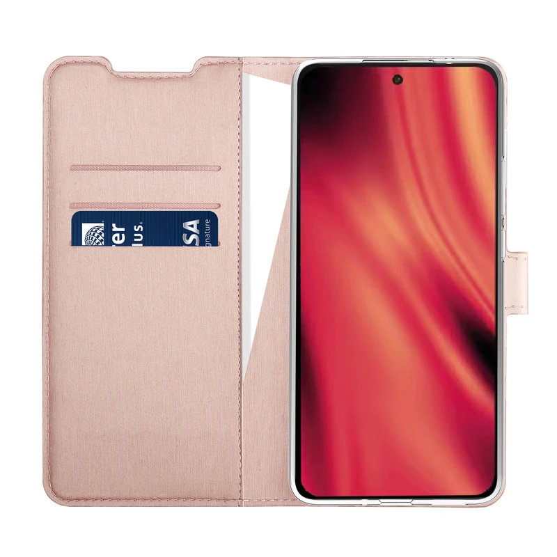 X2O Classic Wallet Lompakkokotelo OnePlus Nord CE5  Rose Gold - 3410055
