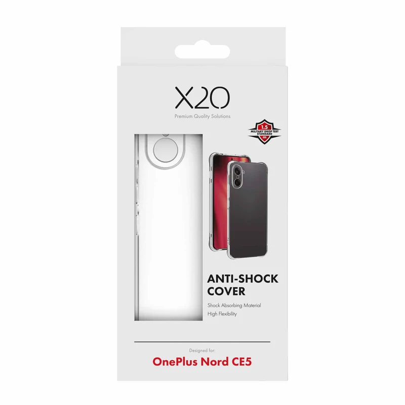 X2O Anti-Shock Suojakuori OnePlus Nord CE5 Kirkas - 3410057