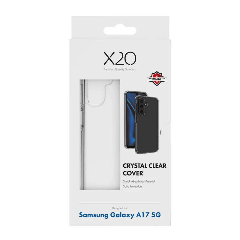 X2O Crystal Clear Suojakuori Samsung Galaxy A17 5G Kirkas - 3410063