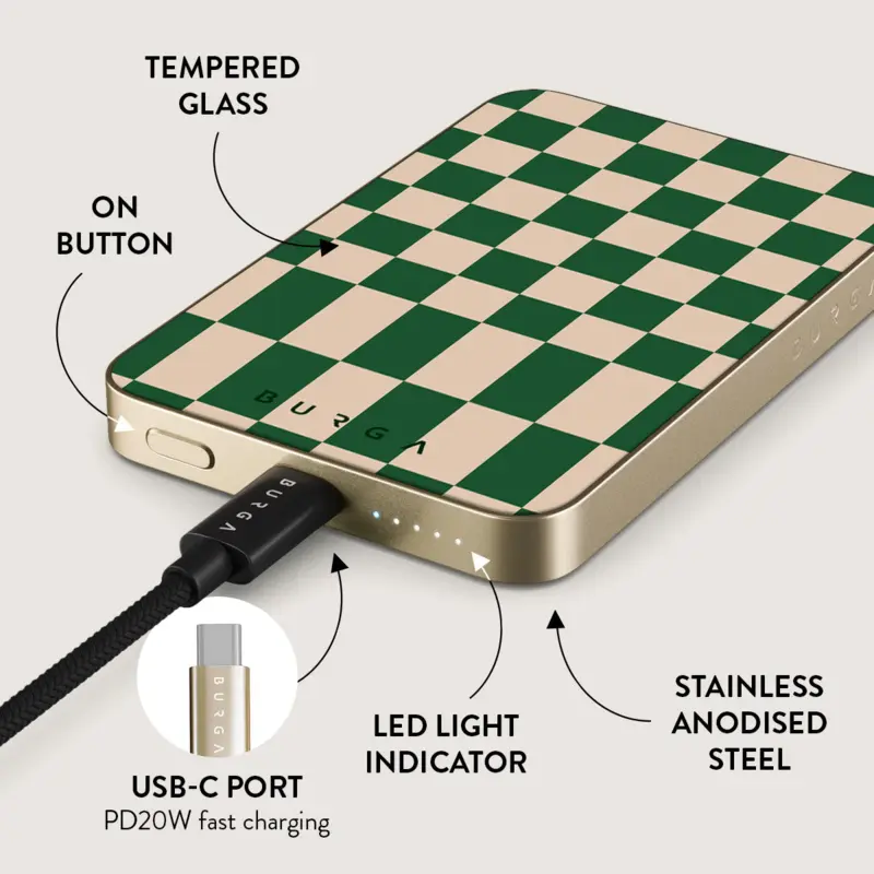 Burga Ivy League - MagSafe Power Bank 5000 mAh Kulta - 4108237