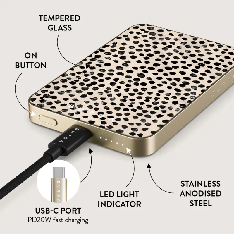 Burga Almond Latte - MagSafe Power Bank 5000 mAh Kulta - 4108377