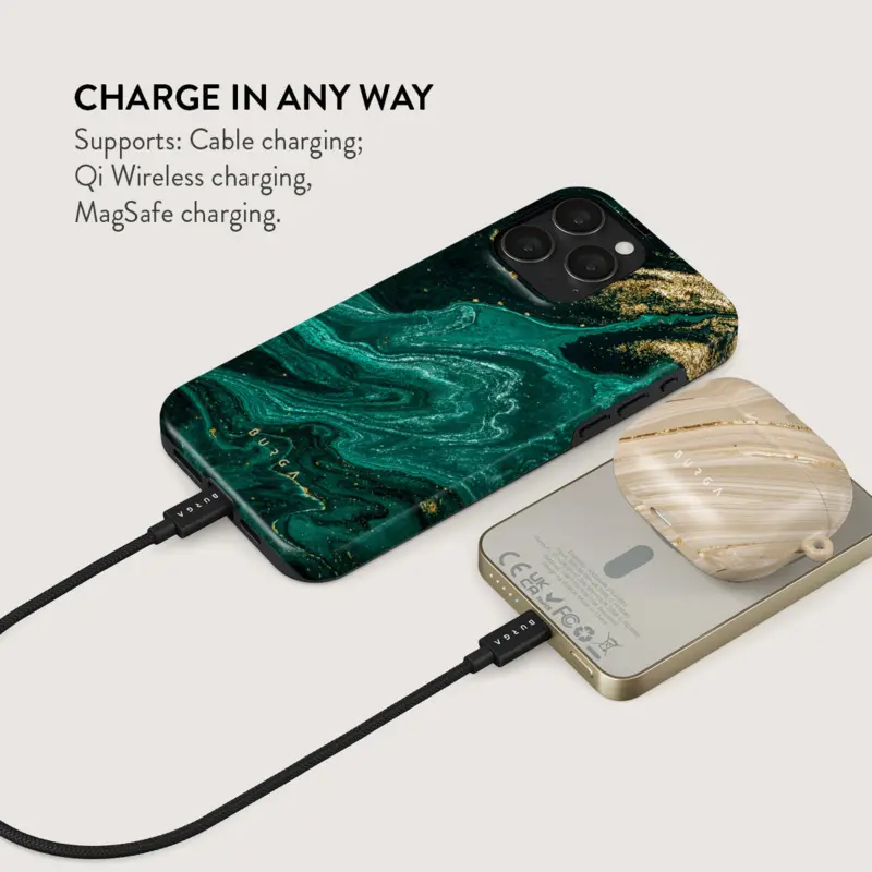 Burga Emerald Pool - MagSafe Power Bank 5000 mAh Kulta - 4108379