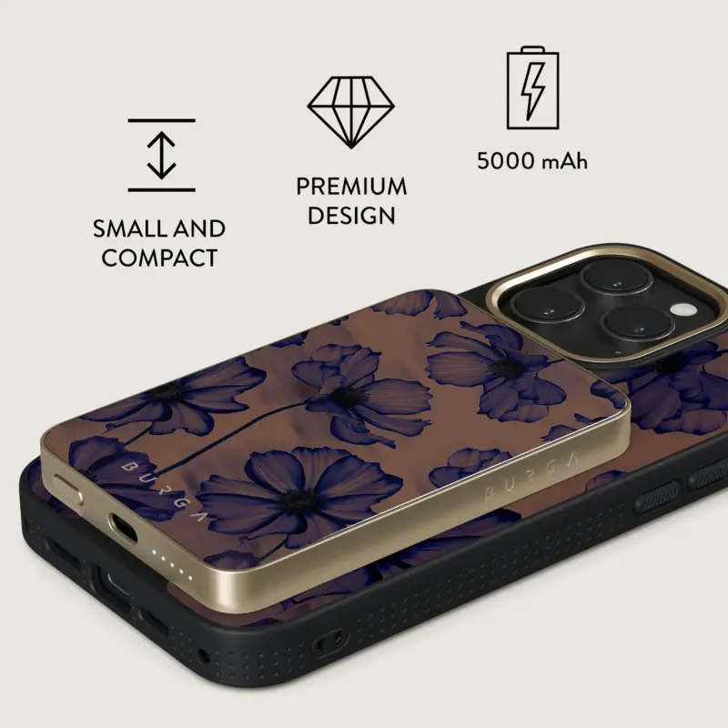 Burga Velvet Night - MagSafe Power Bank 5000 mAh Kulta - 4108573