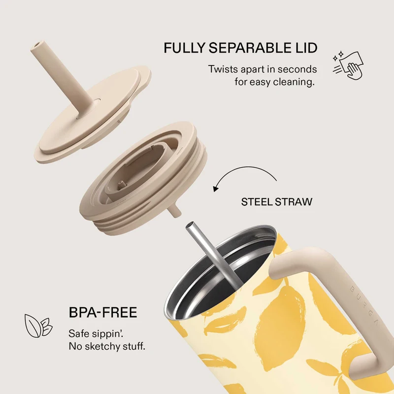 Burga Lemon Tart - Vuotamaton Termosmuki 1.2L - 4152825