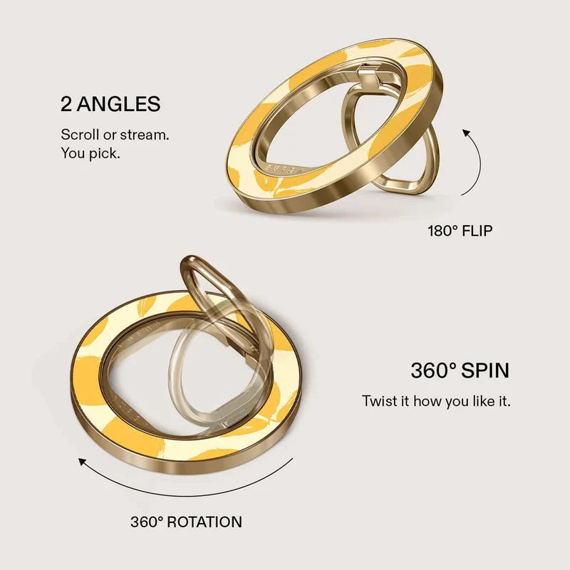 Burga Lemon Tart - Magneettinen Sormipidike Kulta - 4153253