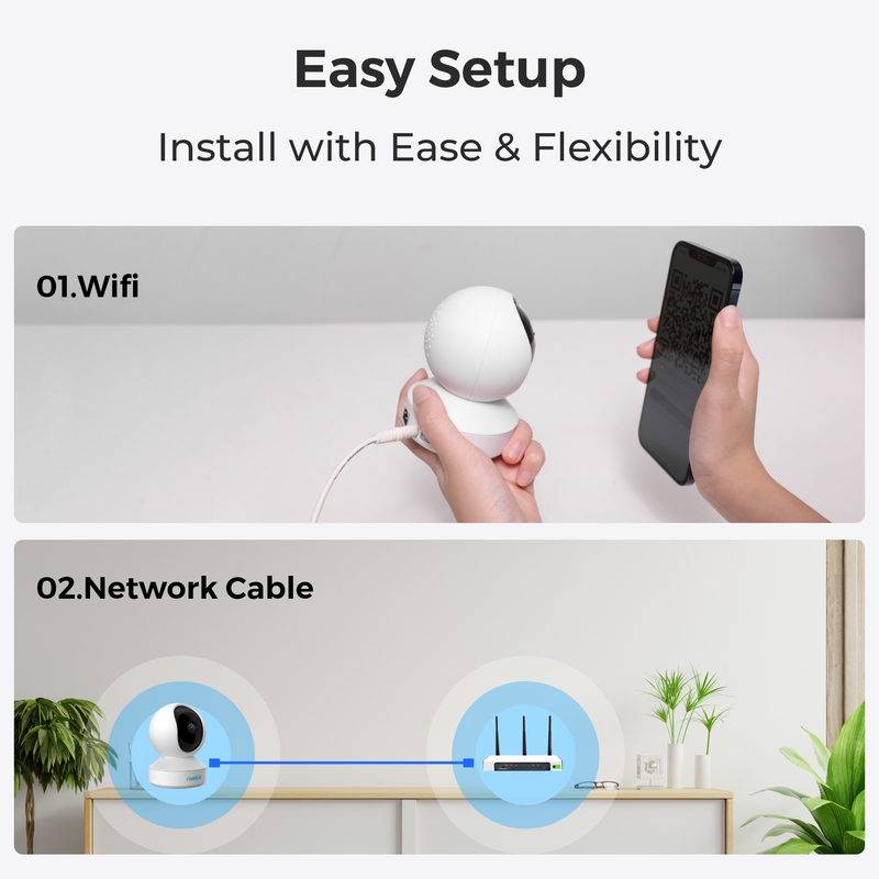 Reolink E1 (E320) Sisäkamera Wi-Fi Valkoinen - 5398278