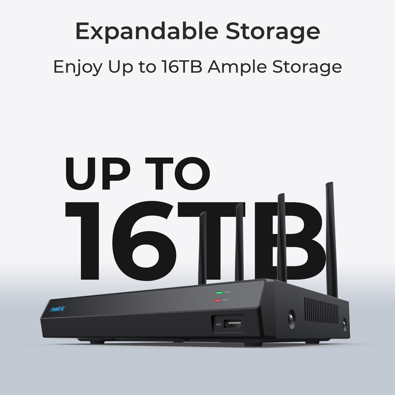 Reolink NVS12-8MB4W (RLK12-800WB4) kamerajärjestelmä valkoinen - 5398335