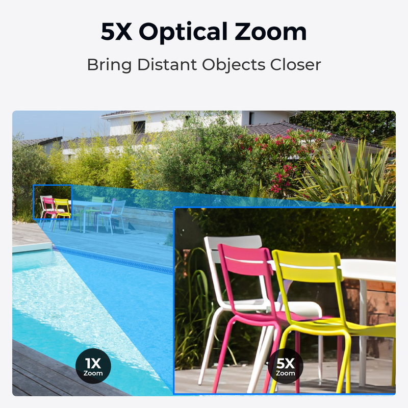 Reolink P840 (RLC-823S1W) Smart 4K PTZ PoE Cam 360° Valkoinen - 5398340