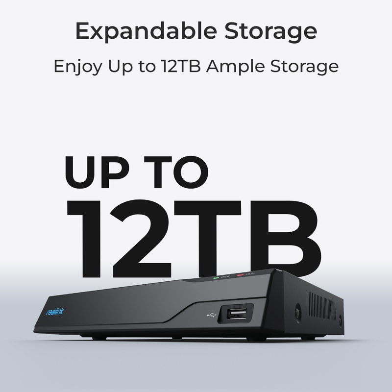 Reolink NVS8 (RLN8-410) 8-kanavainen PoE NVR musta - 5398654