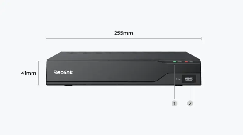 Reolink NVS8 (RLN8-410) 8-kanavainen PoE NVR musta - 5398654