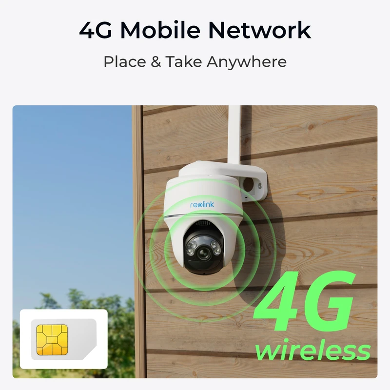 Reolink (G430) Go PT Plus ulkokamera 4G LTE valkoinen - 5398909