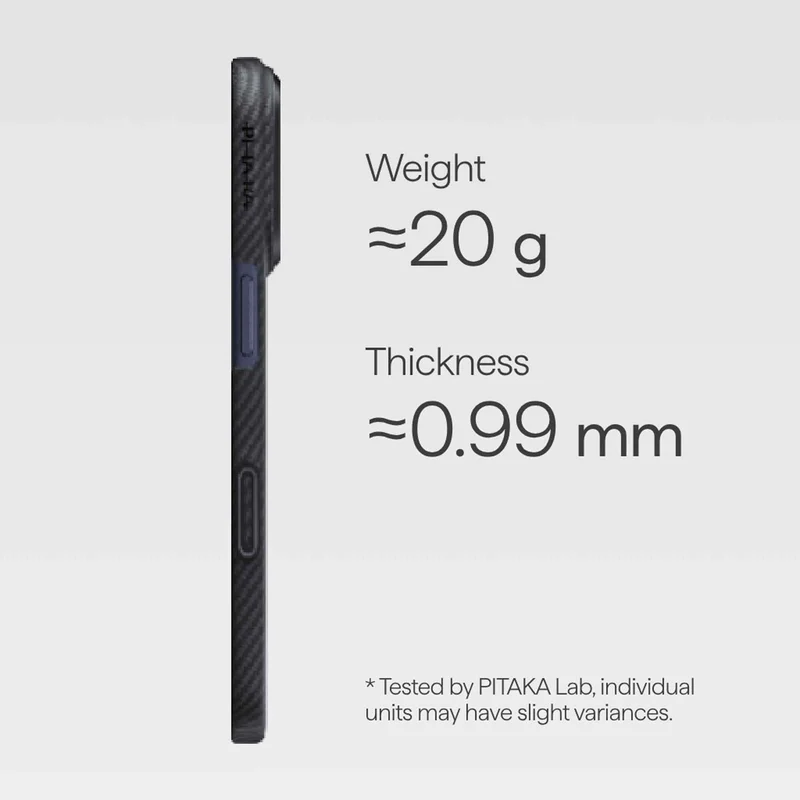 Pitaka Edge MagSafe Kotelo iPhone 17 Pro Musta/Harmaa - 5541813