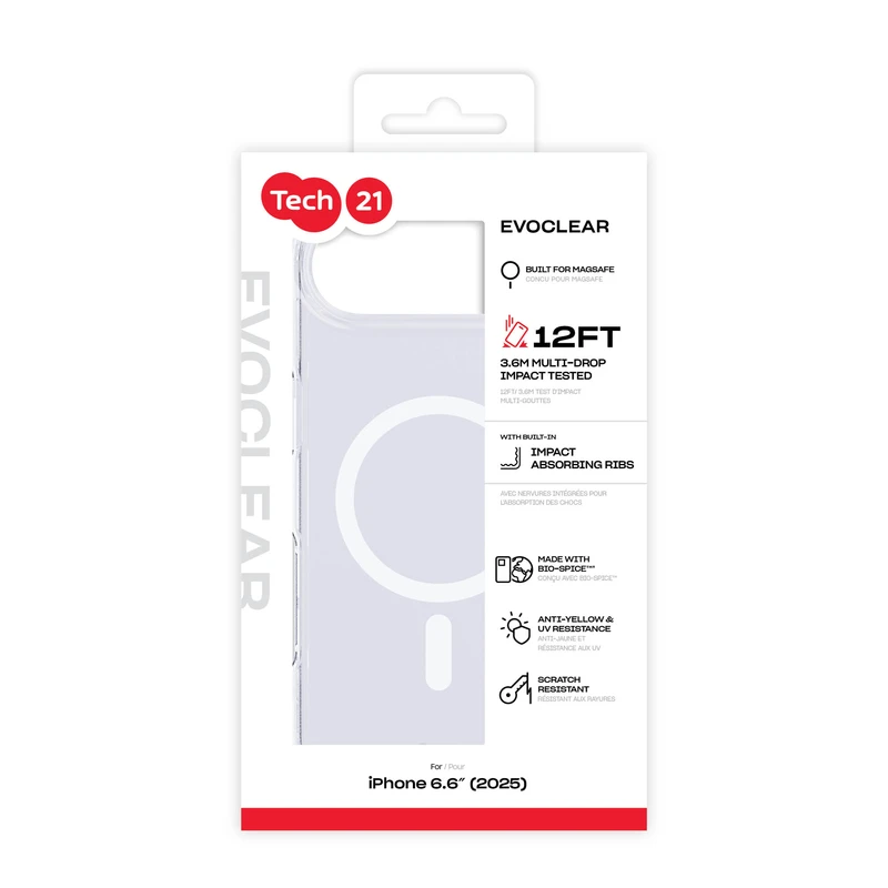 Tech21 Evo Clear MagSafe Apple iPhone Air Kirkas - 5960715