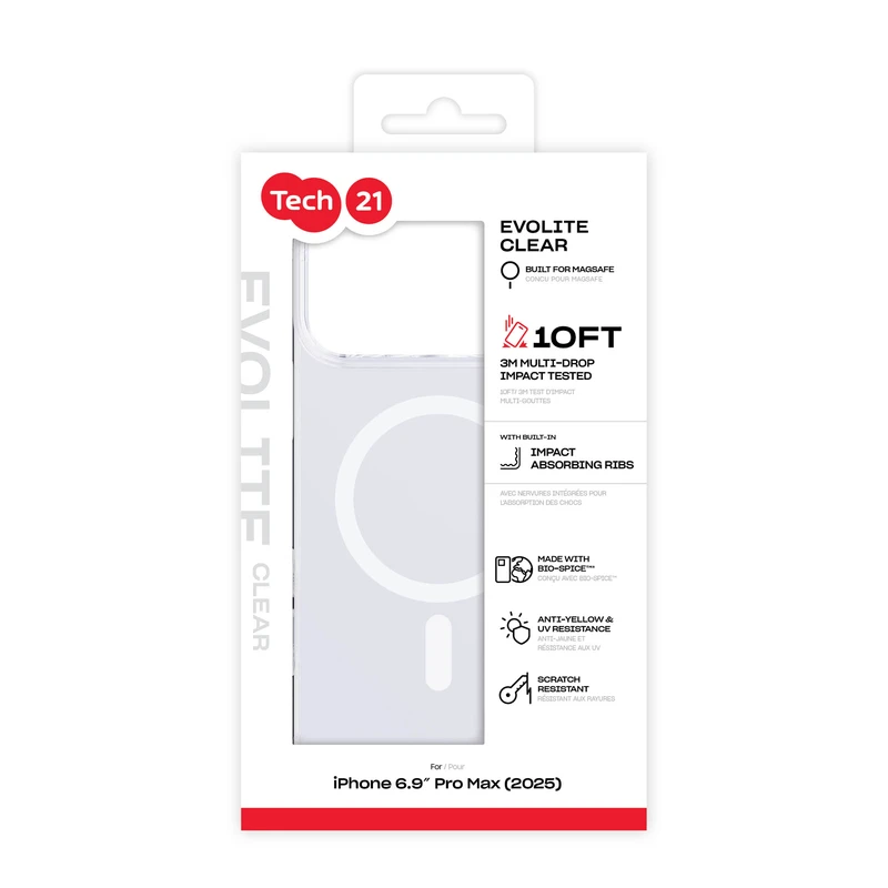Tech21 Evo Lite MagSafe Apple iPhone 17 Pro Max Kirkas - 5960743