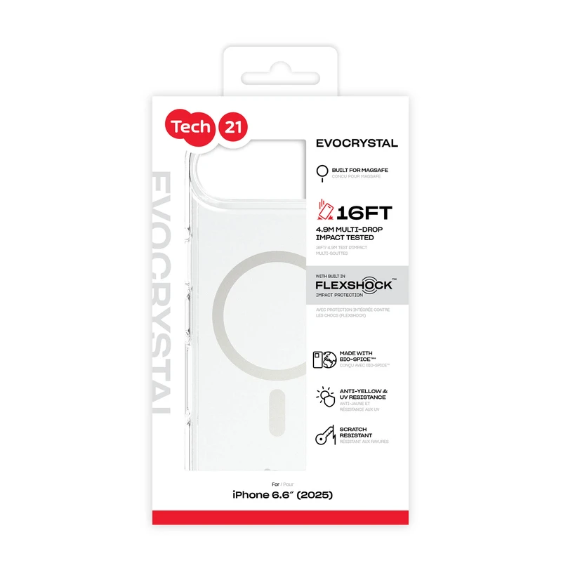 Tech21 Evo Crystal MagSafe Apple iPhone Air Kirkas/Hopea - 5960826