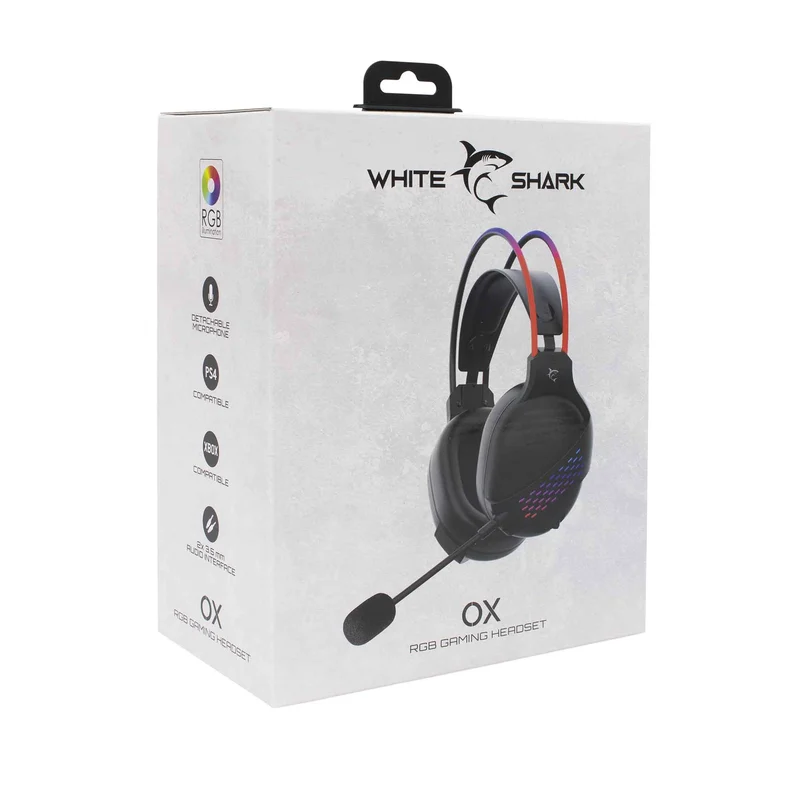 White Shark OX Over-Ear Pelikuulokkeet Musta - 7326927