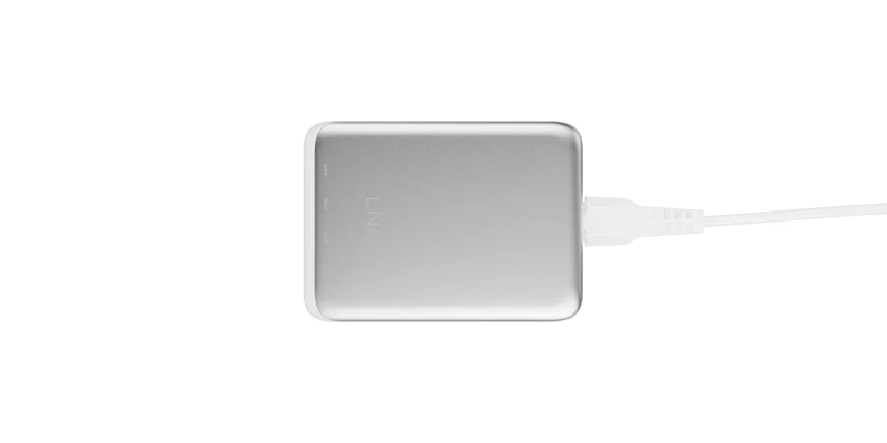 Linq 240W GaN2 Ultra Pöytälaturi 4x140W USB-C Valkoinen/Hopea - 7462275