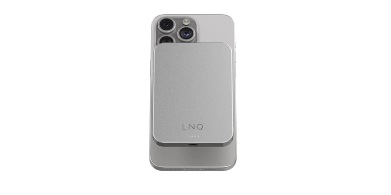 Linq Magneettinen Langaton Varavirtalähde 15W/5.000mAh Hopea - 7462276