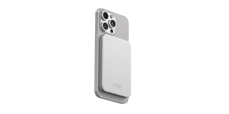 Linq Magneettinen Langaton Varavirtalähde 15W/5.000mAh Hopea - 7462276