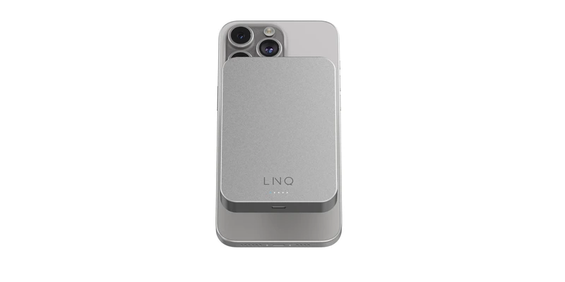 Linq Magneettinen Langaton Varavirtalähde 15W/10.000mAh Hopea - 7462277