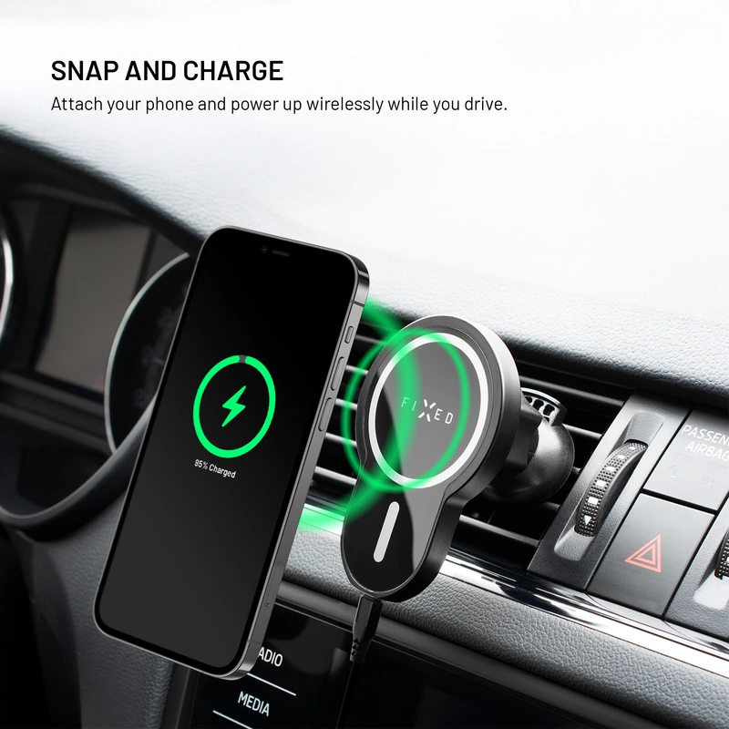 FIXED MagClick 15W Puhelinteline ilmanvaihtoritilään - 8012231