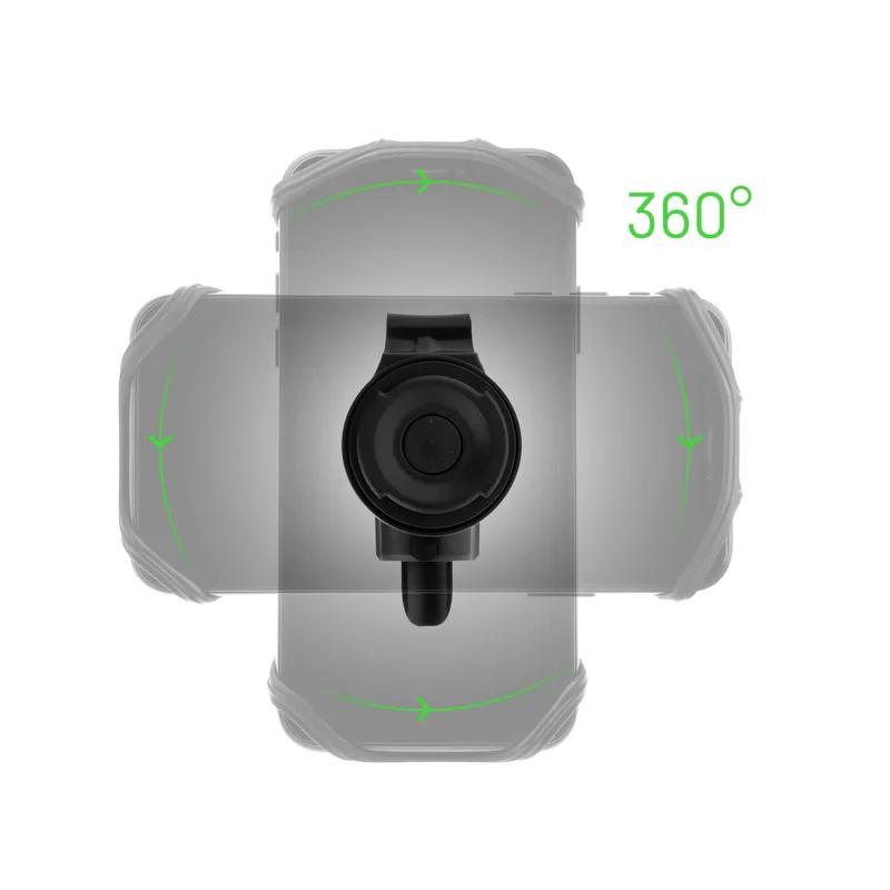 FIXED Bikee 2 Irrotettava älypuhelimen pyöräteline Musta - 8012335