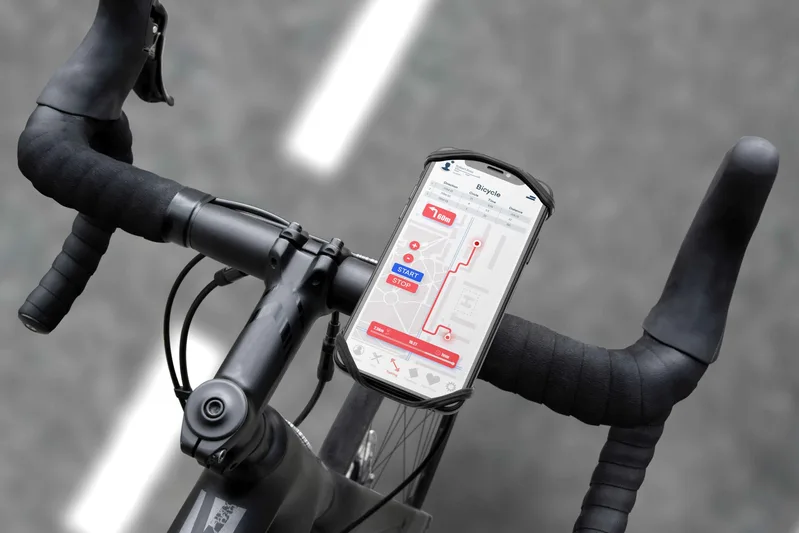 FIXED Bikee 2 Irrotettava älypuhelimen pyöräteline Musta - 8012335