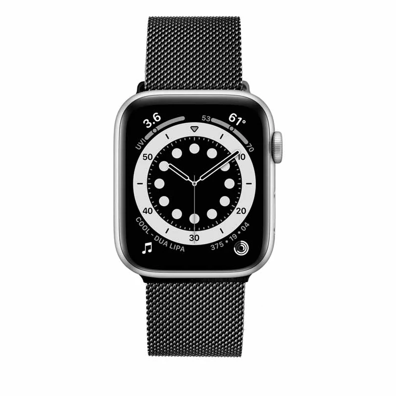 FIXED Mesh metalliranneke Apple Watch 38/40/41mm Musta - 8013345