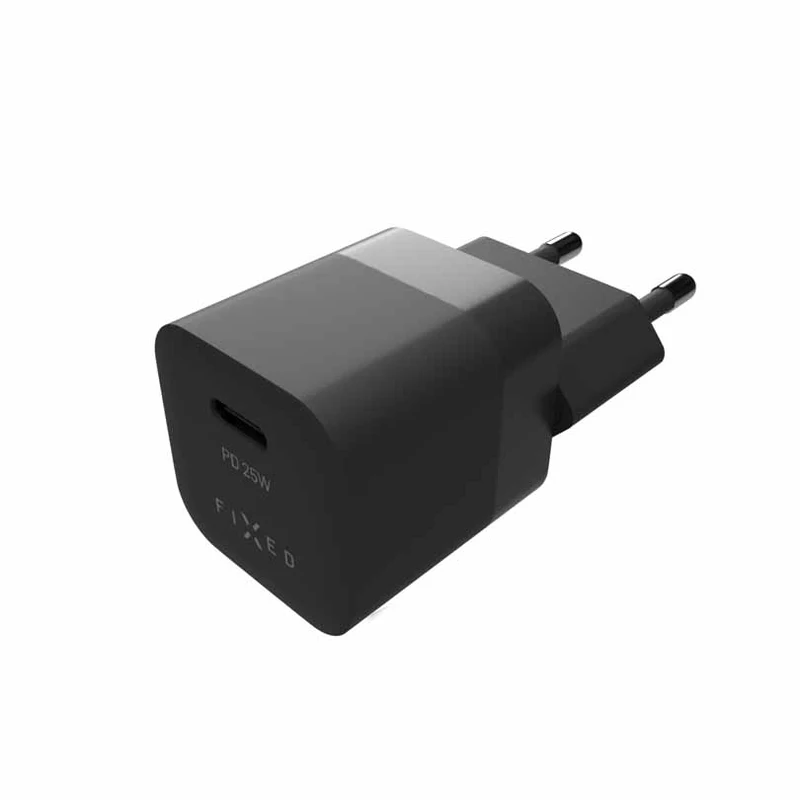 FIXED Super Nopea Mini Kotilaturi USB-C PD 25W Musta - 8014586