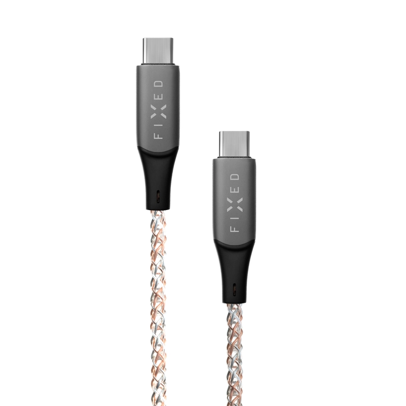 FIXED LED Gaming USB-C/C 60W kaapeli 1.2m Monivärinen - 8014900