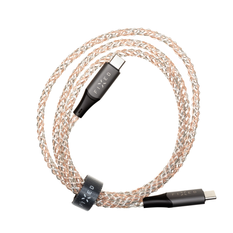 FIXED LED Gaming USB-C/C 60W kaapeli 1.2m Monivärinen - 8014900