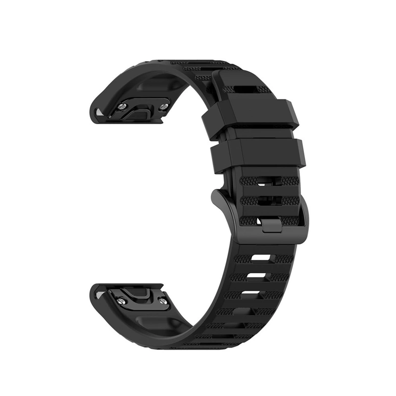 FIXED Silikoniranneke Garmin QuickFit 22 mm Musta - 8014968